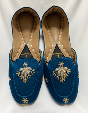 Blue beauty loafers